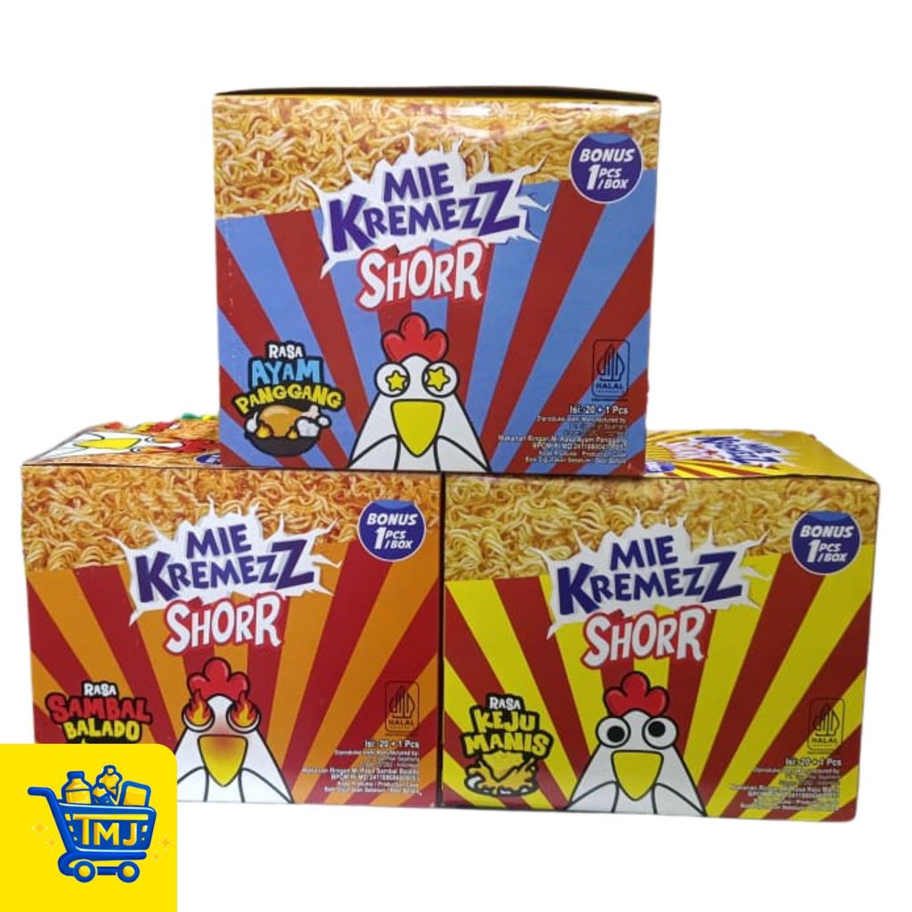 SHORR MIE KREMEZ SNACK BOX (isi 20's)