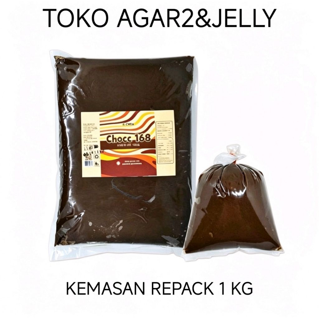 1 Kg Chocc 168 Cokelat filling / Selai Coklat Isian / Pasta Coklat