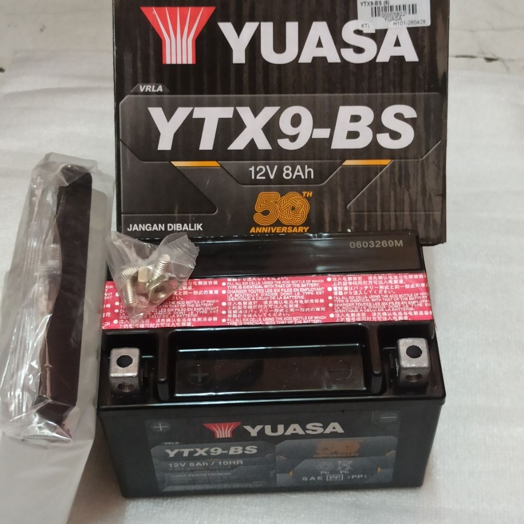 AKI YUASA KERING YTX9 -BS ASLI YUASA
