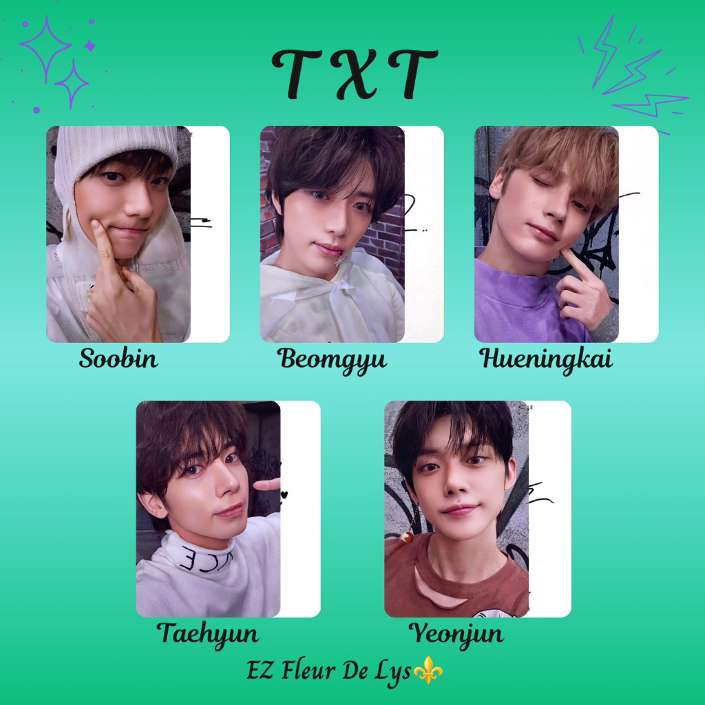 ez photocard replika pc unofficial TXT Chikai SOOBIN BEOMGYU HUENINGKAI TAEHYUN YEONJUN