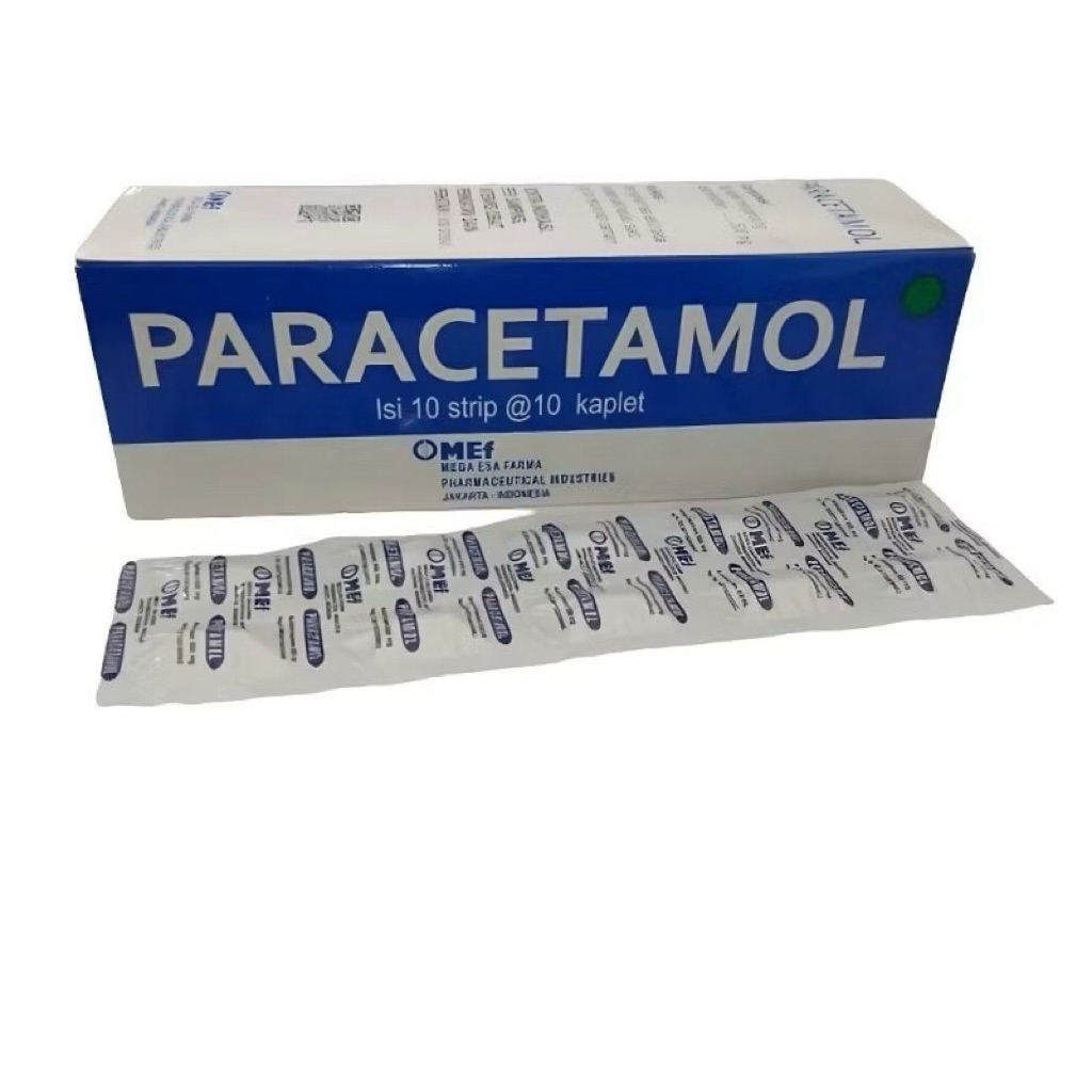 Tablet Paracetamol MEF 500mg 100 Tablet - Obat Demam Obat Pereda Rasa Sakit