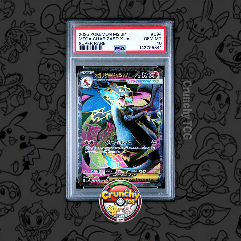 PSA 10 - Mega Charizard X ex #94 Super Rare - Kartu Pokemon (TCG)