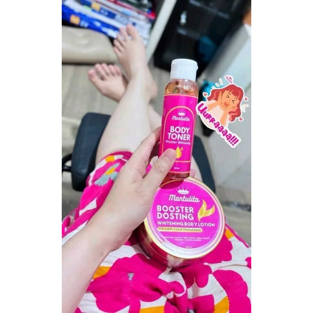 PAKET PEMUTIH BADAN HB DOSTING dan TONER BADAN MANTULITA