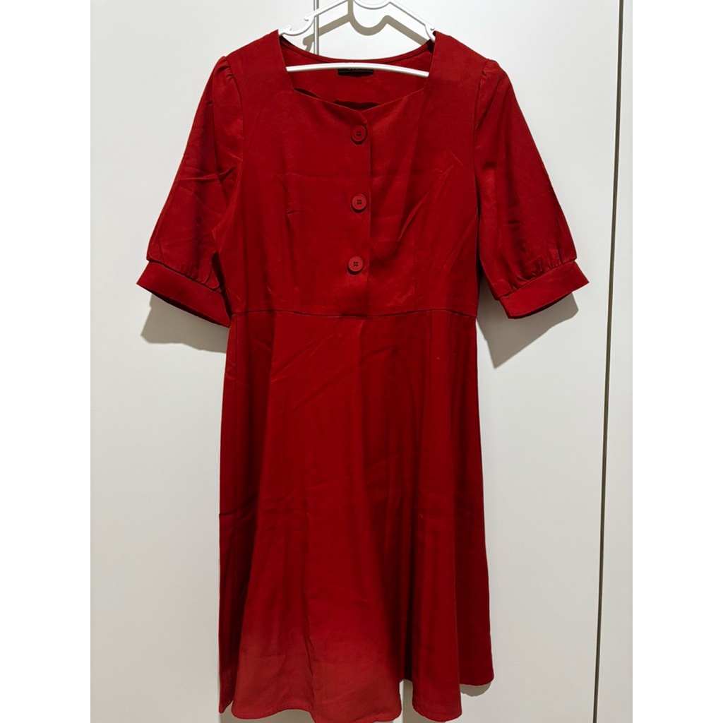 PL dress burgundy