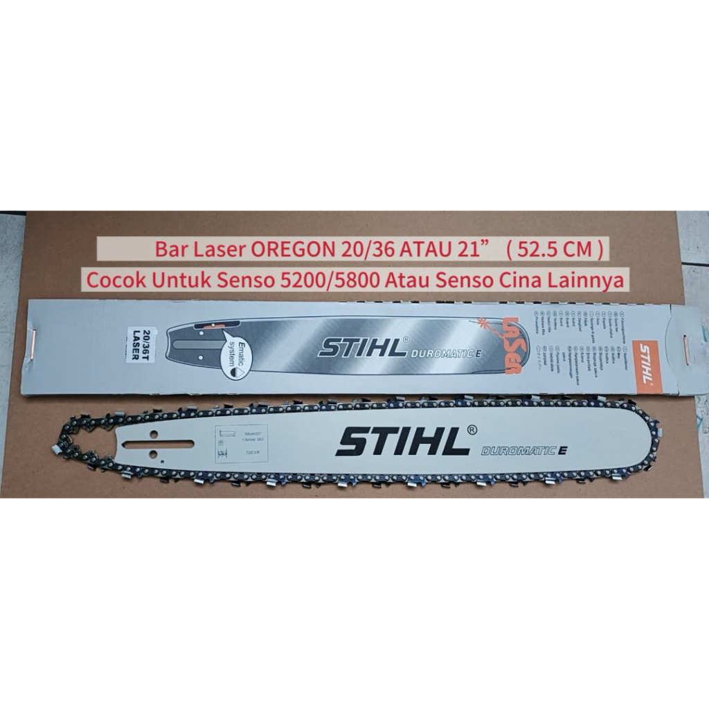 Bar Laser Senso/Sinso Stihl 20 inch 36T.Bar Laser Chainsaw Stihl 20"/36T
