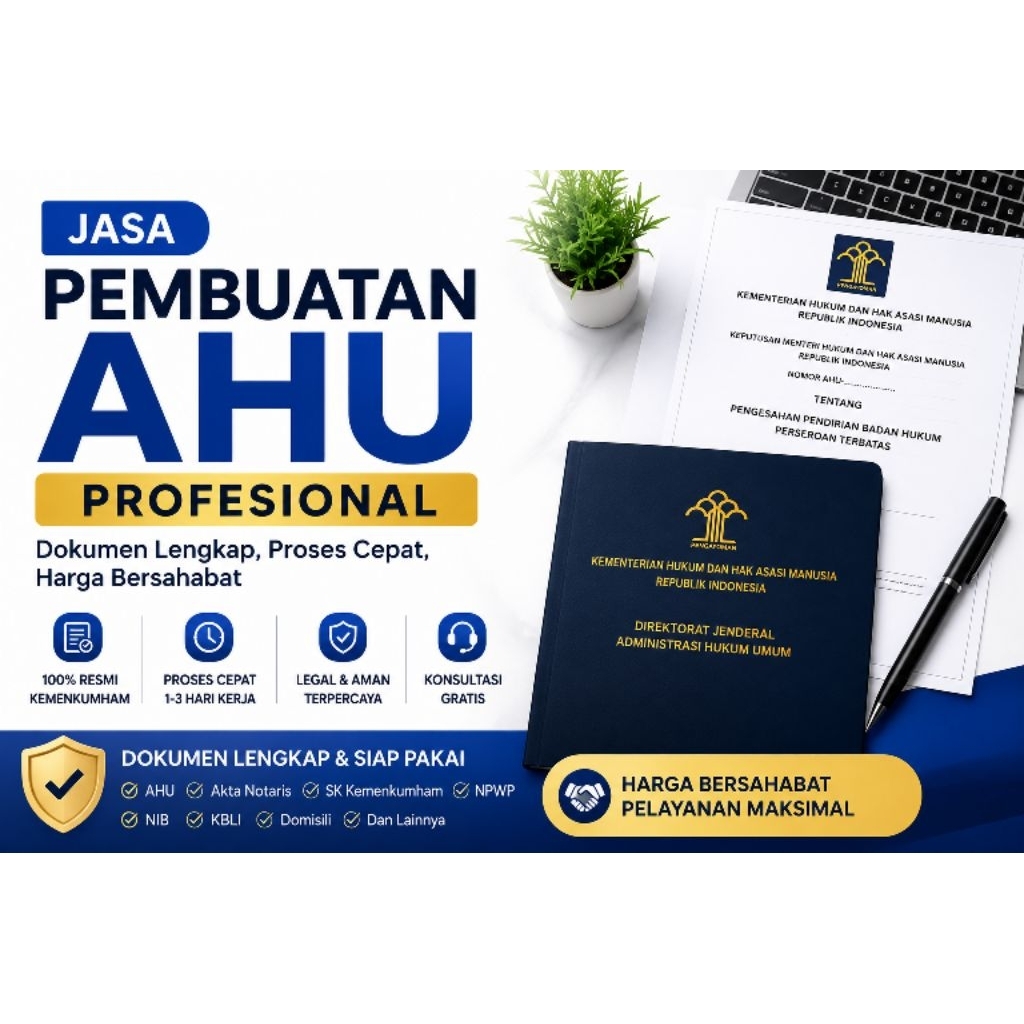 Jasa pembuatan akun AHU bagi PT Perorangan