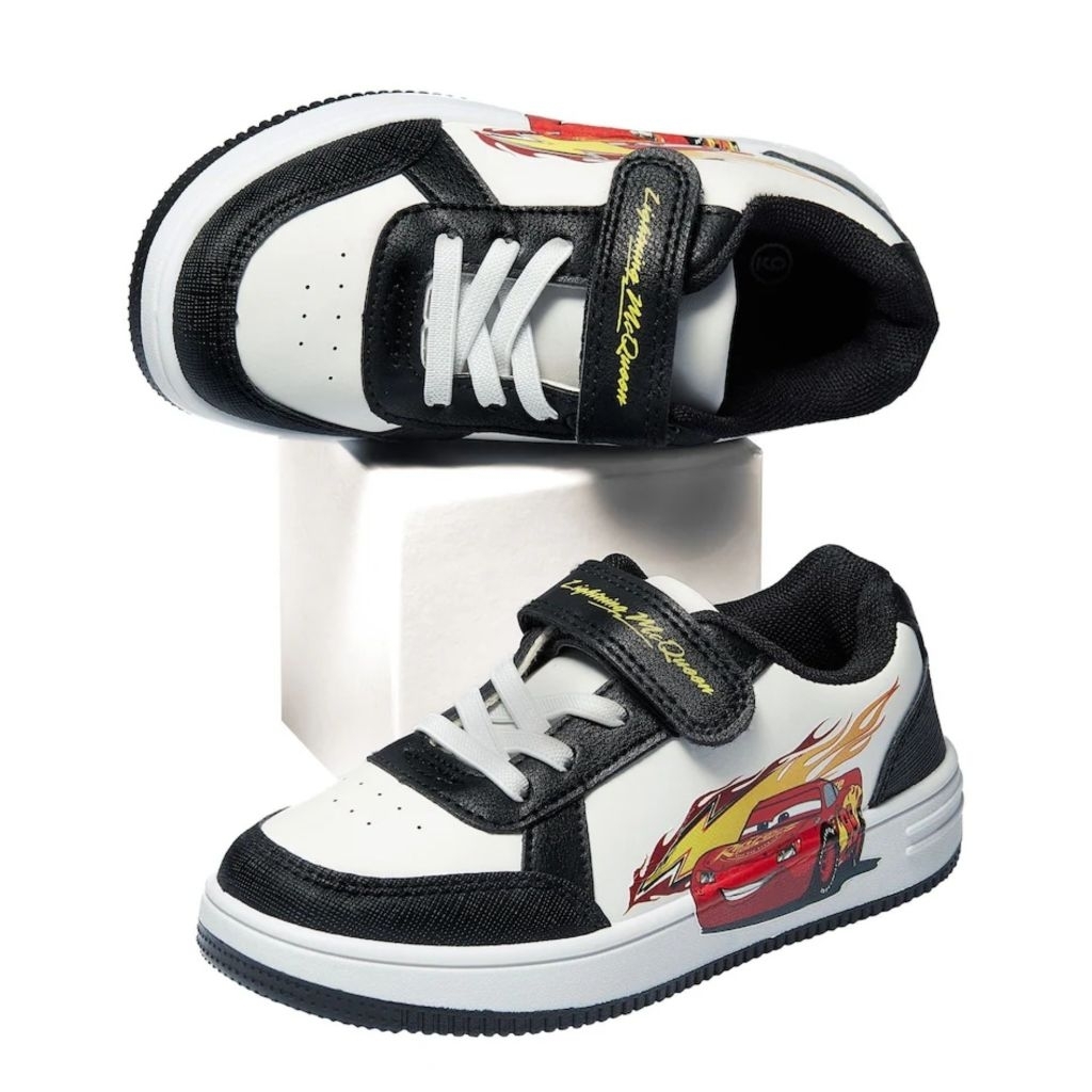 Sepatu Anak Disney Cars Lightning McQueen Rust-Eze Putih Hitam Sneaker Laki Laki Original Lavie Stuf