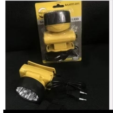 senter kepala prohex 9 LED charge,lampu senter kepala 9 LED prohex cordless