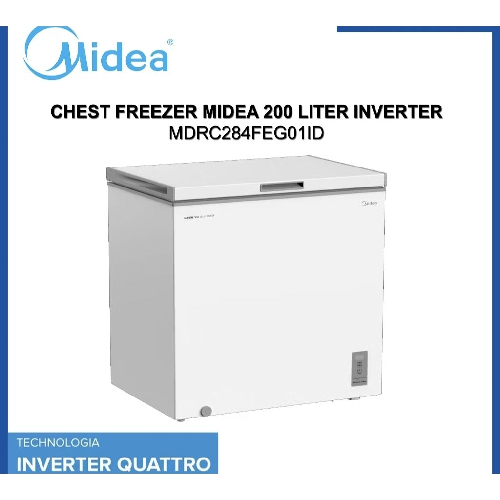 MIDEA HS 258CK / MDRC284 INVERTER CHEST FREEZER KAPASITAS 200 LITER KULKAS BOX 285 CK  Midea Chest F