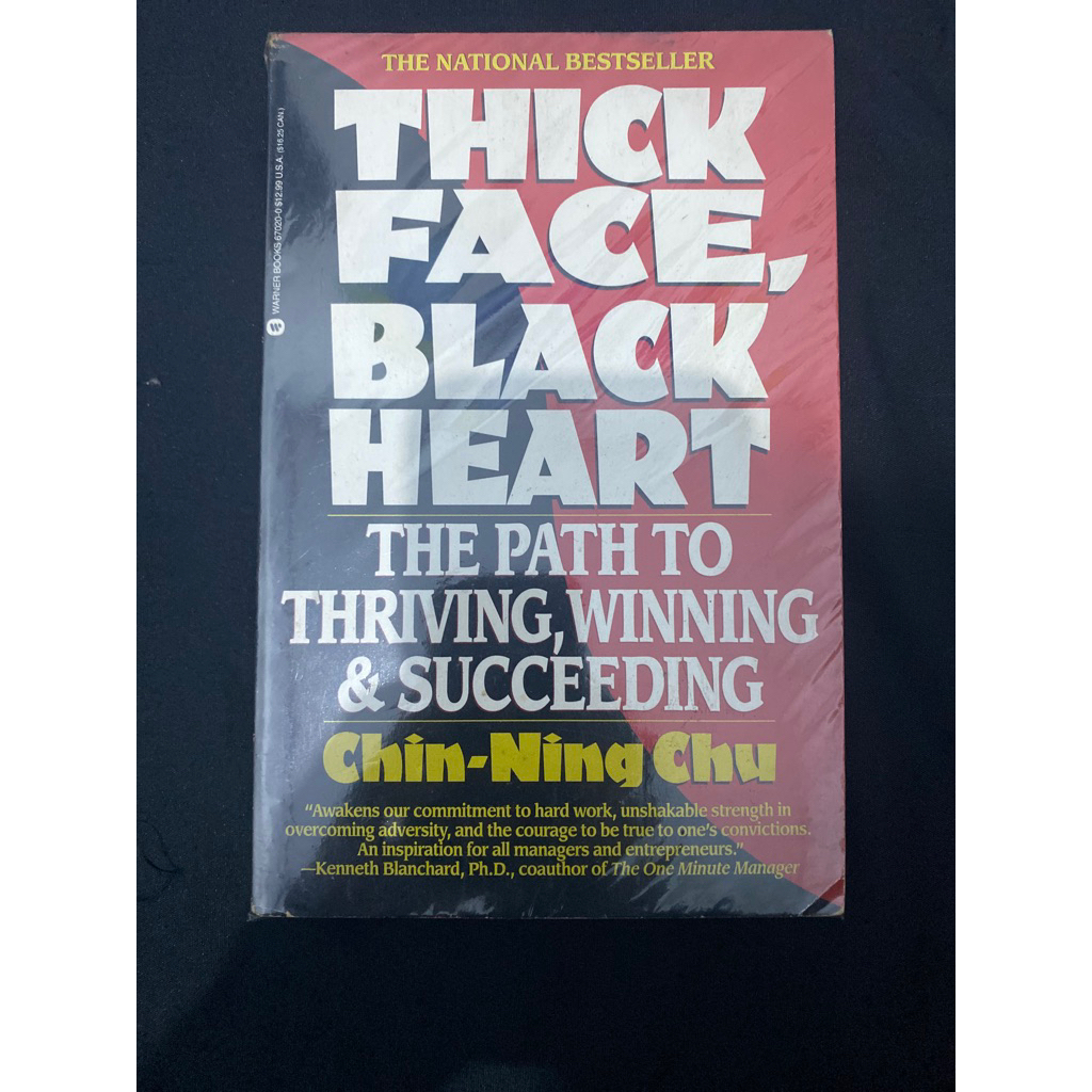 Buku Original THICK FACE BLACK HEART THE PATH TO THRIVING,WINNING & SUCCEEDING -  CHIN-NING CHU