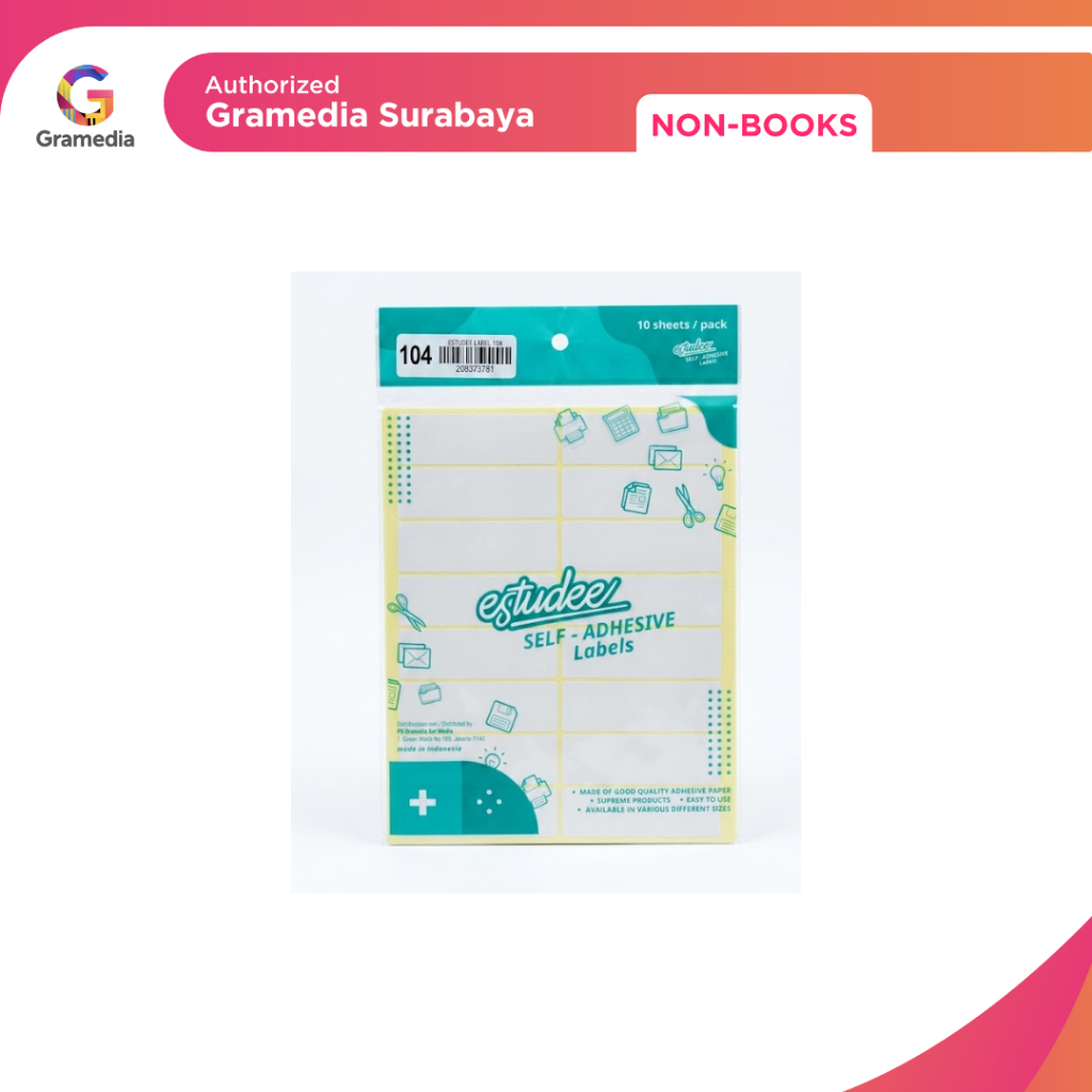 Gramedia Surabaya - ESTUDEE LABEL 104