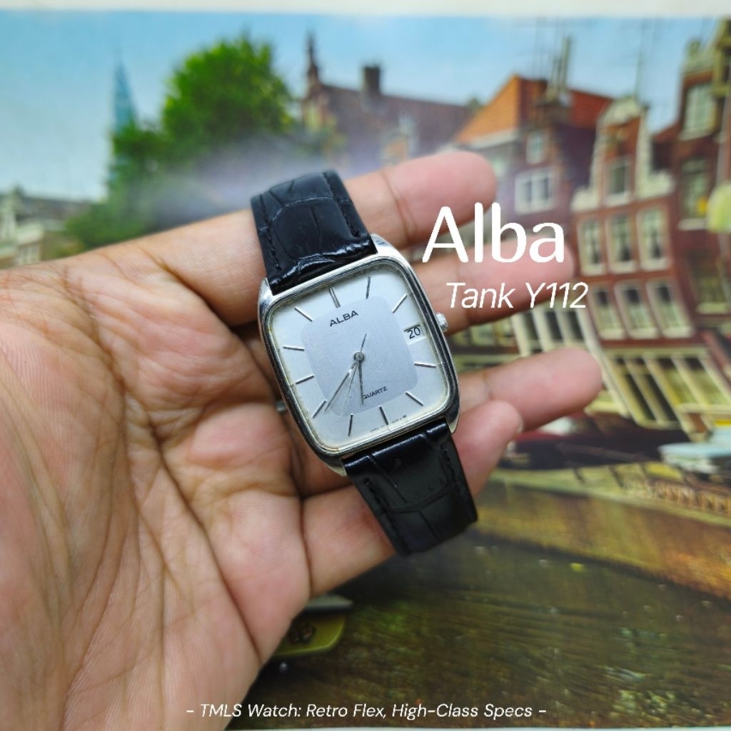 Jam Tangan Alba Tank Y112 Original Vintage