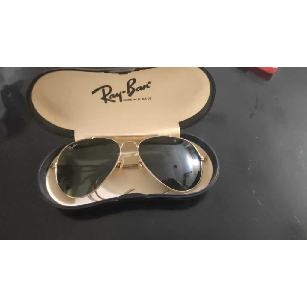 RayBan Aviator Vintage ; Gold plate