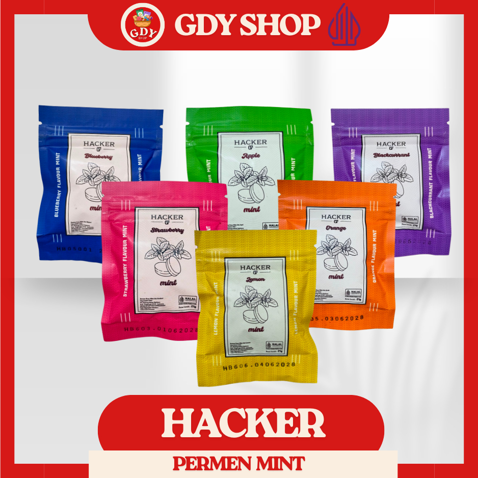 Hacker Permen Fresh Candy Varian Buah Mint Segar Praktis Halal Bpom