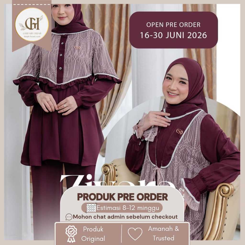 Zivara dress by DSDR.ID OPEN PRE ORDER (READY SEPTEMBER 2026) gamis cantik