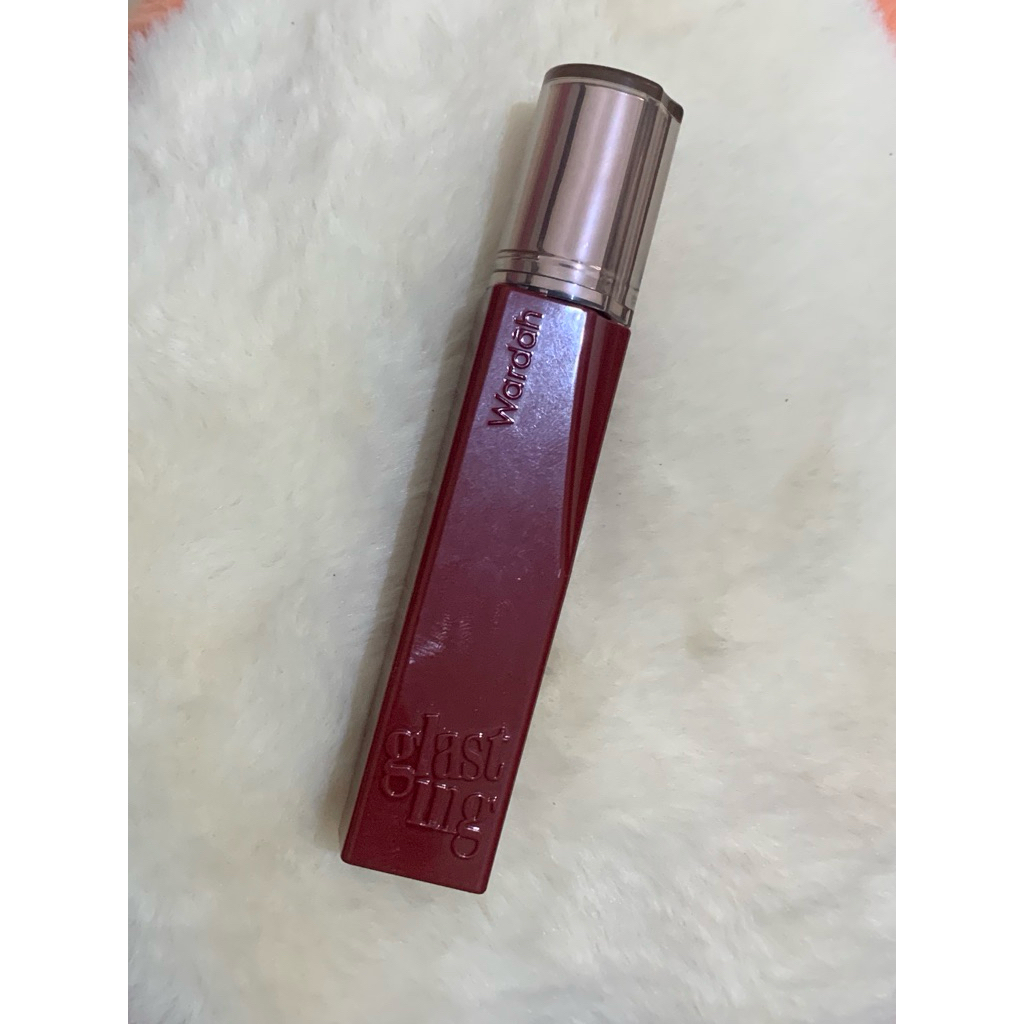 Wardah glasting lip liquid shade 08 Plush Pome new formula