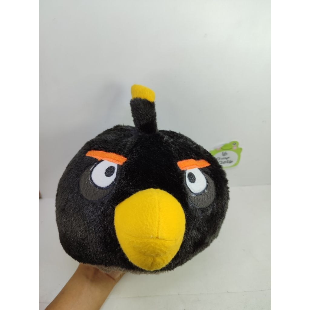 boneka angry bird angrybird hitam original brand pudar