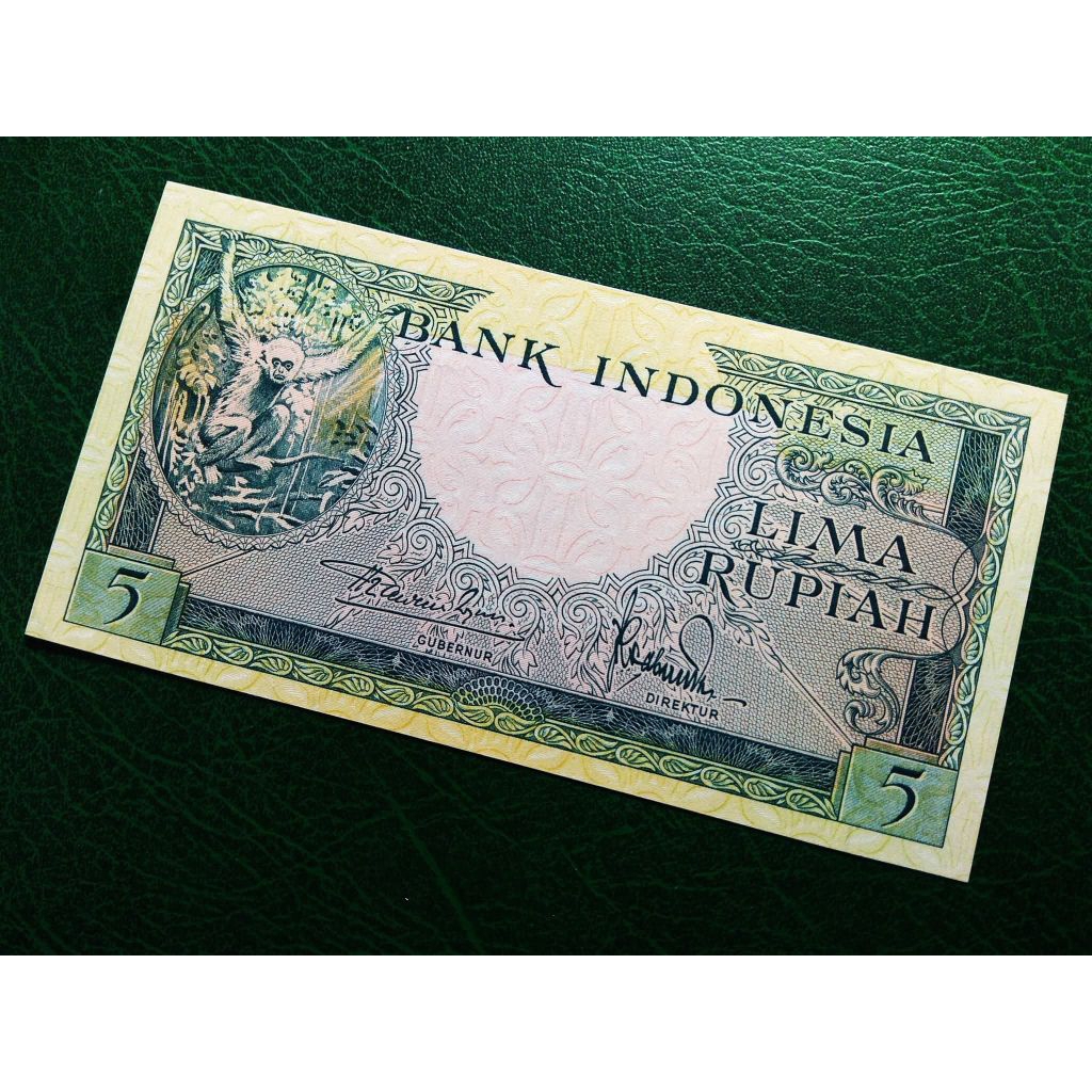 Uang Kuno 5 Rupiah Th.1957 UNC