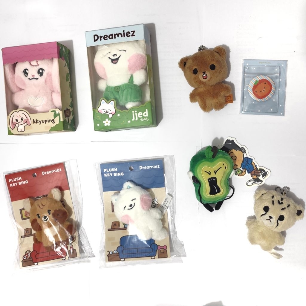 AAB MARK LEE NCT DREAM DOLL DREAMIEZ PLUSHIE KEYRING CHEETAH LEE GOMDO LEE KKYUPING JJED JJOPO