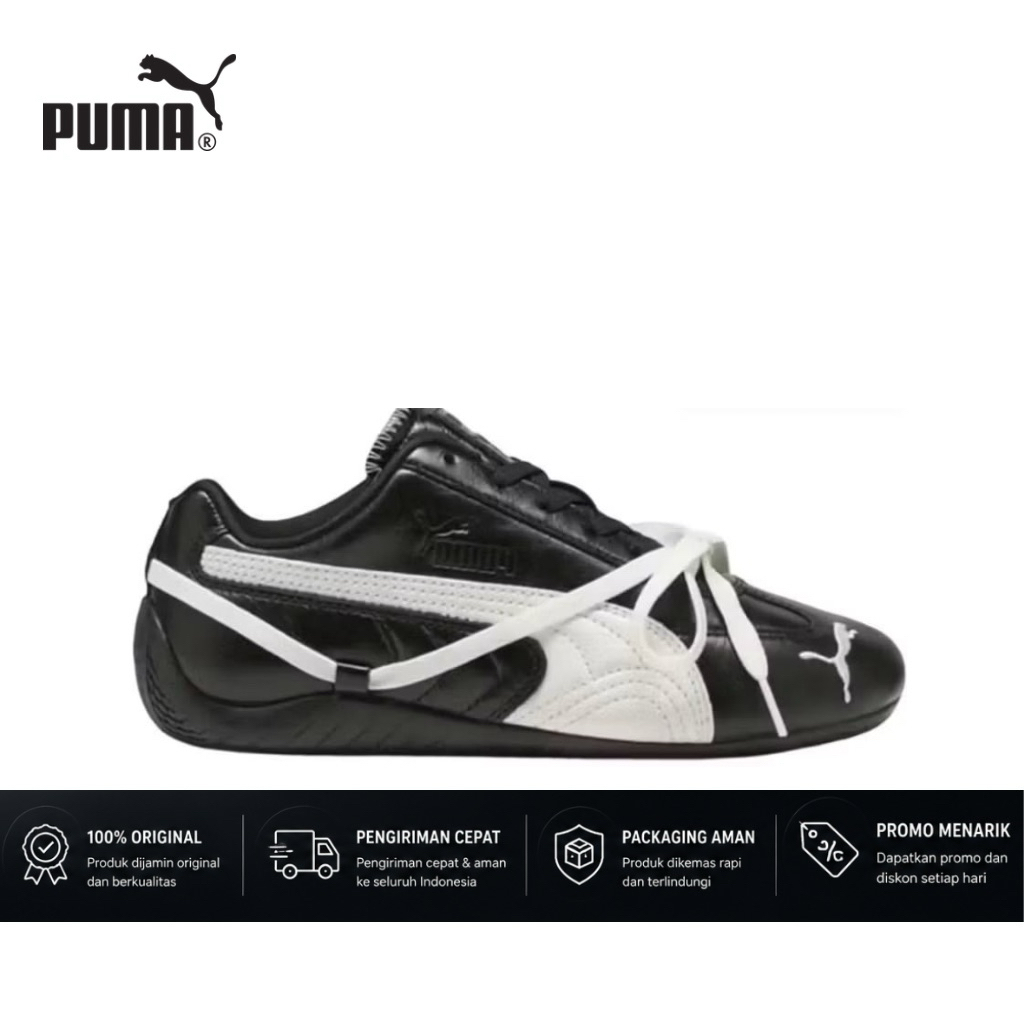 PUMA SPEEDCAT BLACK WHITE ORIGINAL SHOES