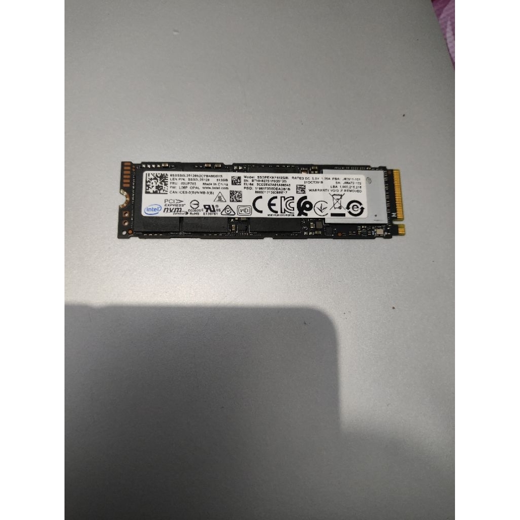 ssd nvme intel 512gb with dram chache