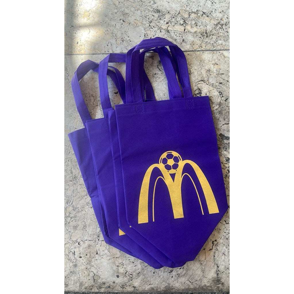 [NEW] spinbond reusable tote bag mcd ungu edisi khusus piala dunia / FIFA world cup original mcdonal