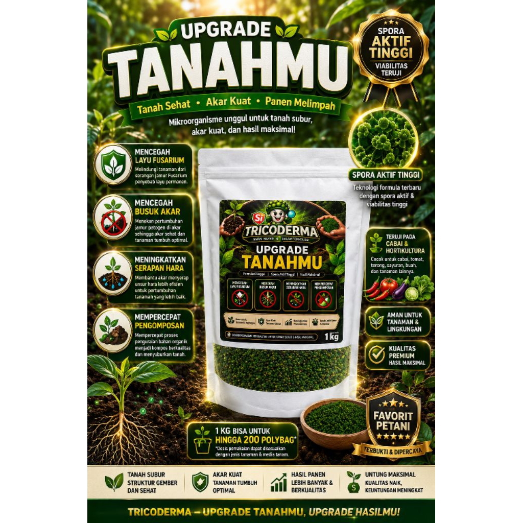 Tricoderma murni pencegah layu tanaman