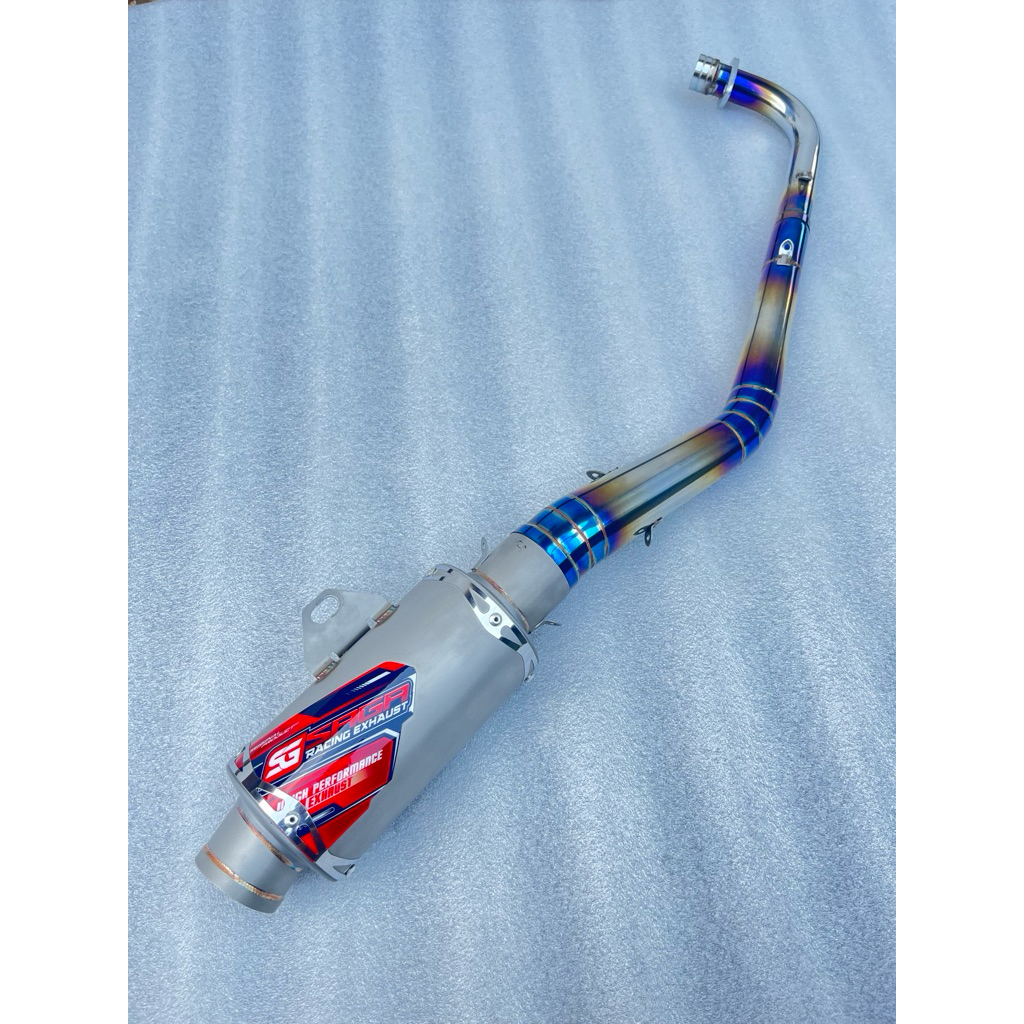knalpot full set bebek kenalpot setainles bebek Rbt gtx bebek modif jupiter vega revo blade inlet 50