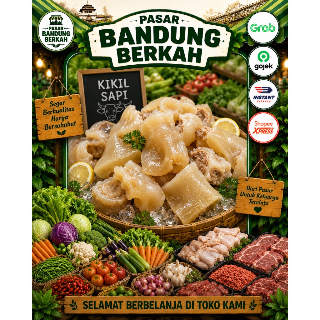 Kikil Sapi/Kulit Sapi Fresh 500 Gr Pasar Berkah Bandung