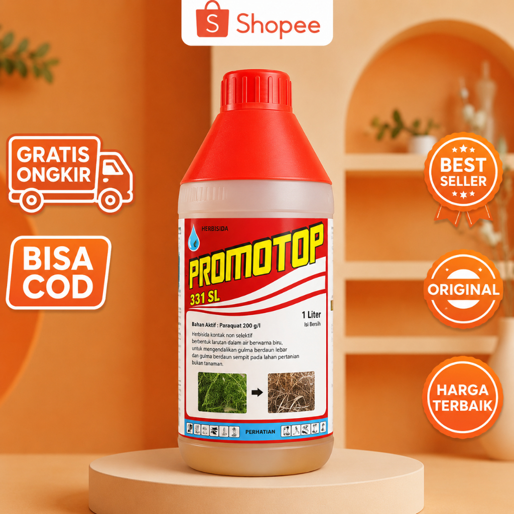 PROMOTOP 531SL 1L GLIFOSAT COCOK UNTUK MEMBASMI ALANG ALANG DAN GULMA LAINYA