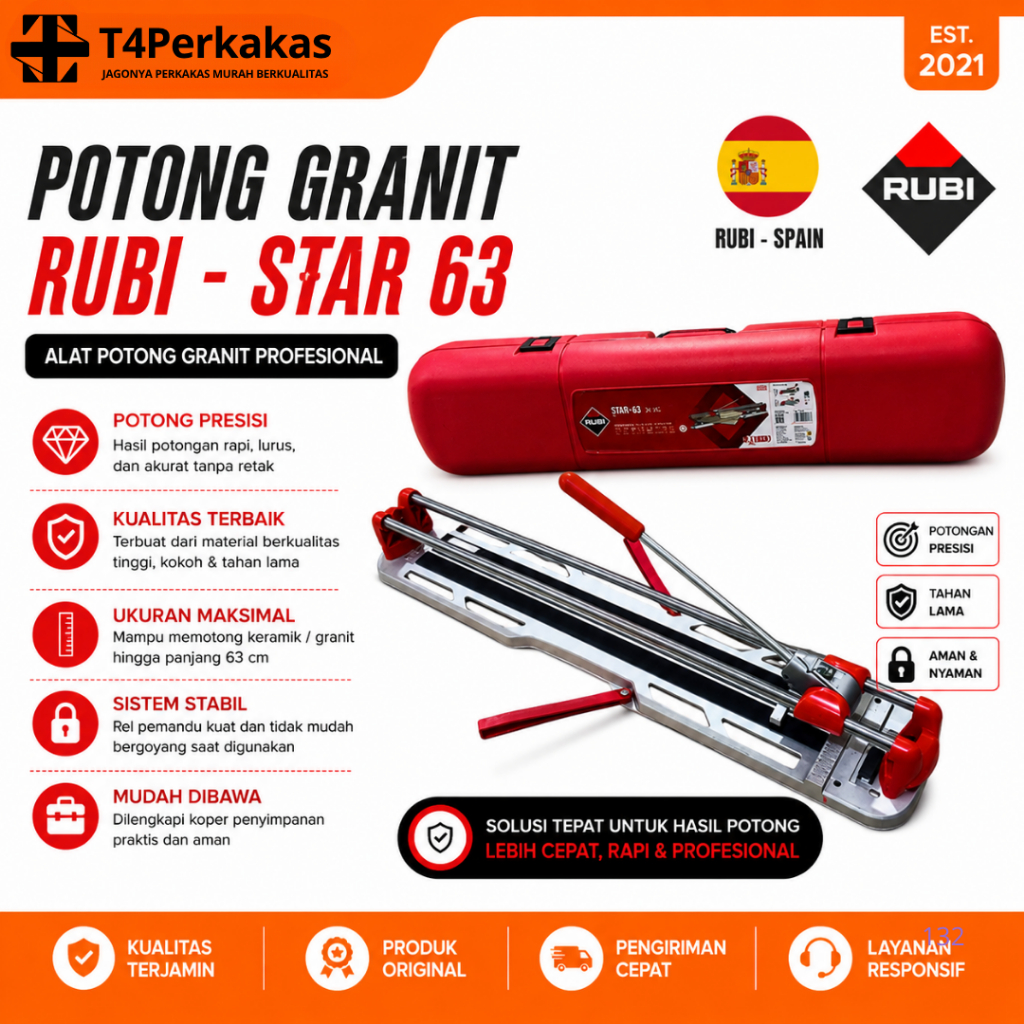 RUBI STAR 63 Pemotong Granit Keramik Rubi Spain