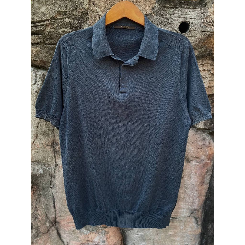 LOUIS VUITTON Knit Fabric Polo Shirt size XL