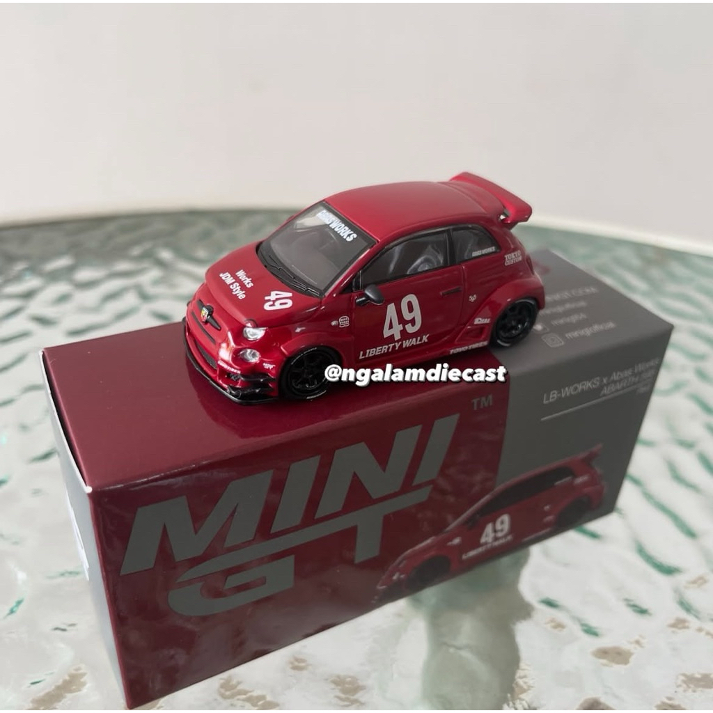 MiniGT abarth lbwk merah loose mulus