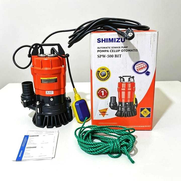 Pompa Celup Shimizu SPW 500 BIT 2inch Automatis Submersible Pump