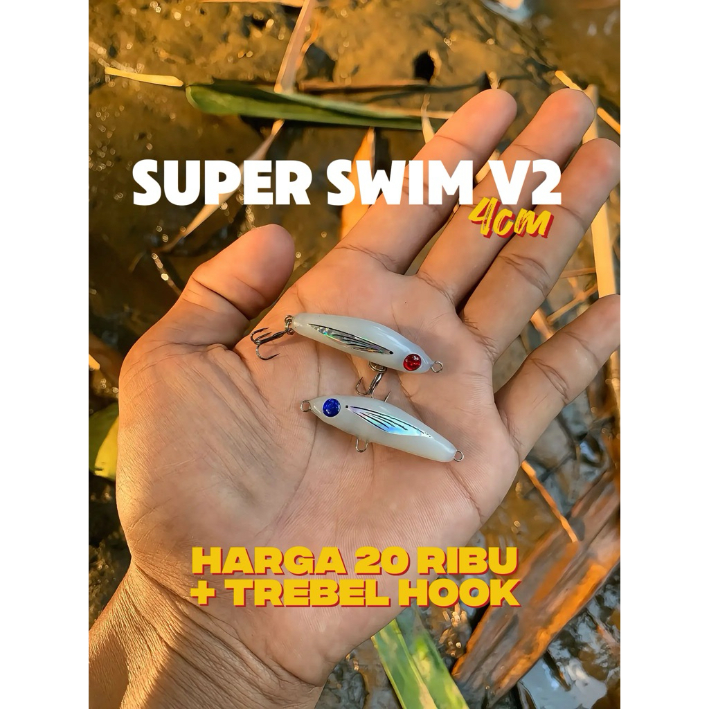SUPER SWIM v2 4cm | Lure hampala | Umpan Casting | Lure Casting | Umpan Hampala | Swim Hampala | Swi