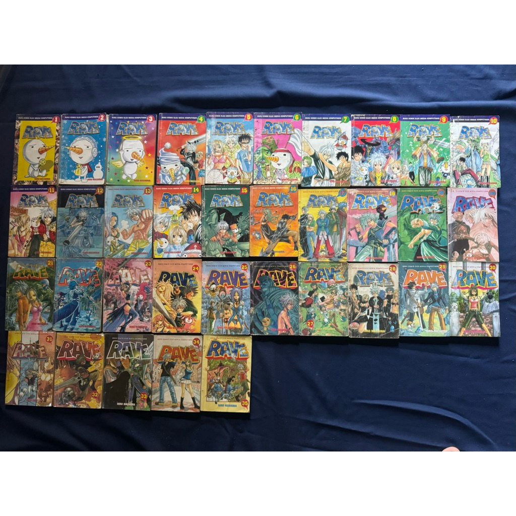 Komik Rave Set Fullset 1 - 35 Tamat - Elex Media Komputindo 1-35