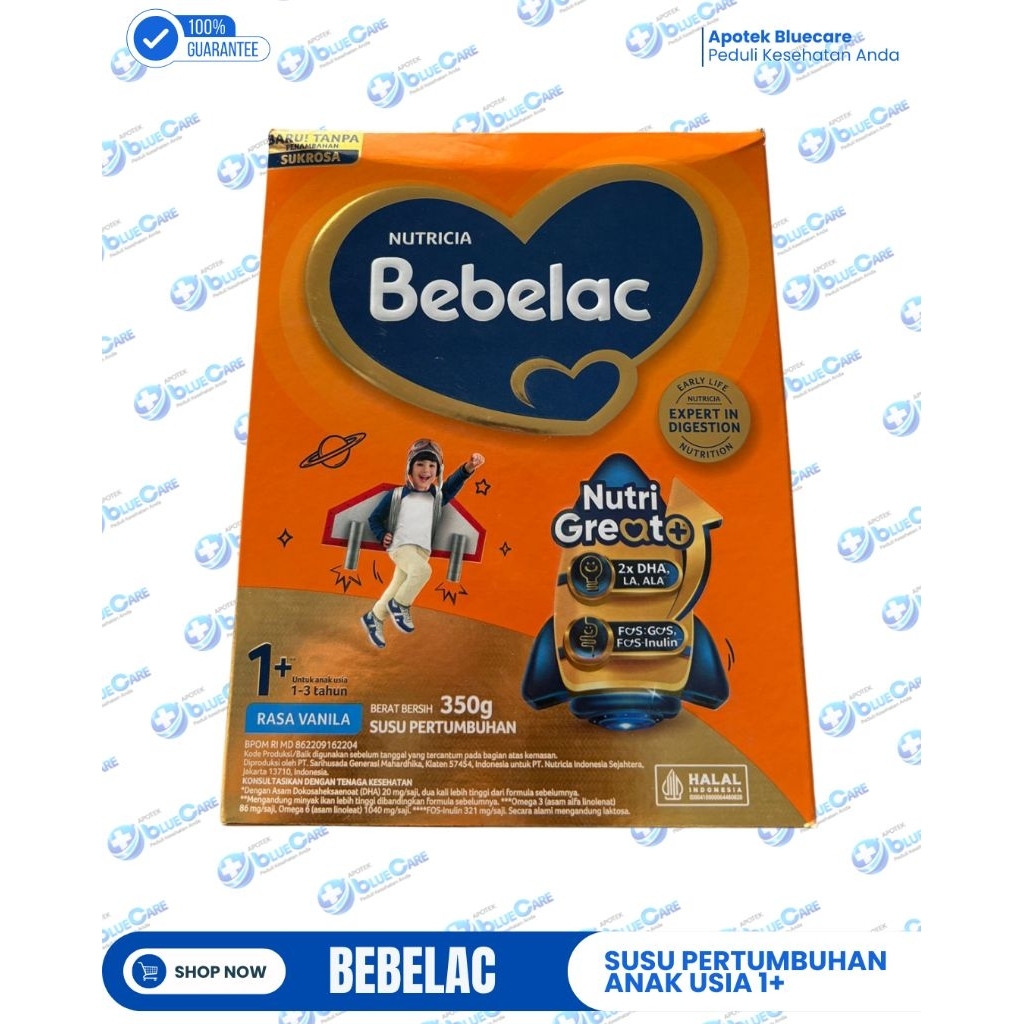 Bebelac Nutrigreat+ -350g Susu Pertumbuhan Anak Usia 1-3 TAHUN