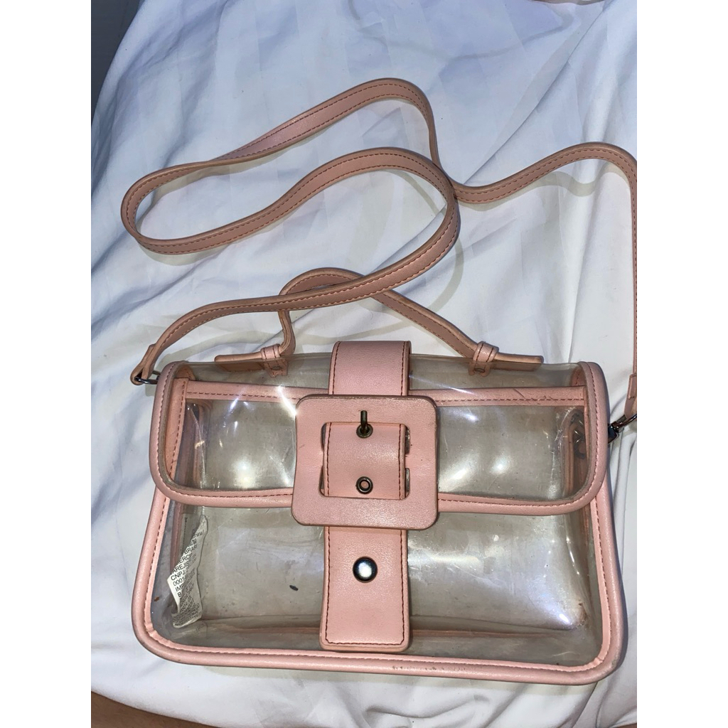 TAS SELEMPANG BENING PVC TAS KONSER TAS TRANSPARAN TRANSPARENT BAG