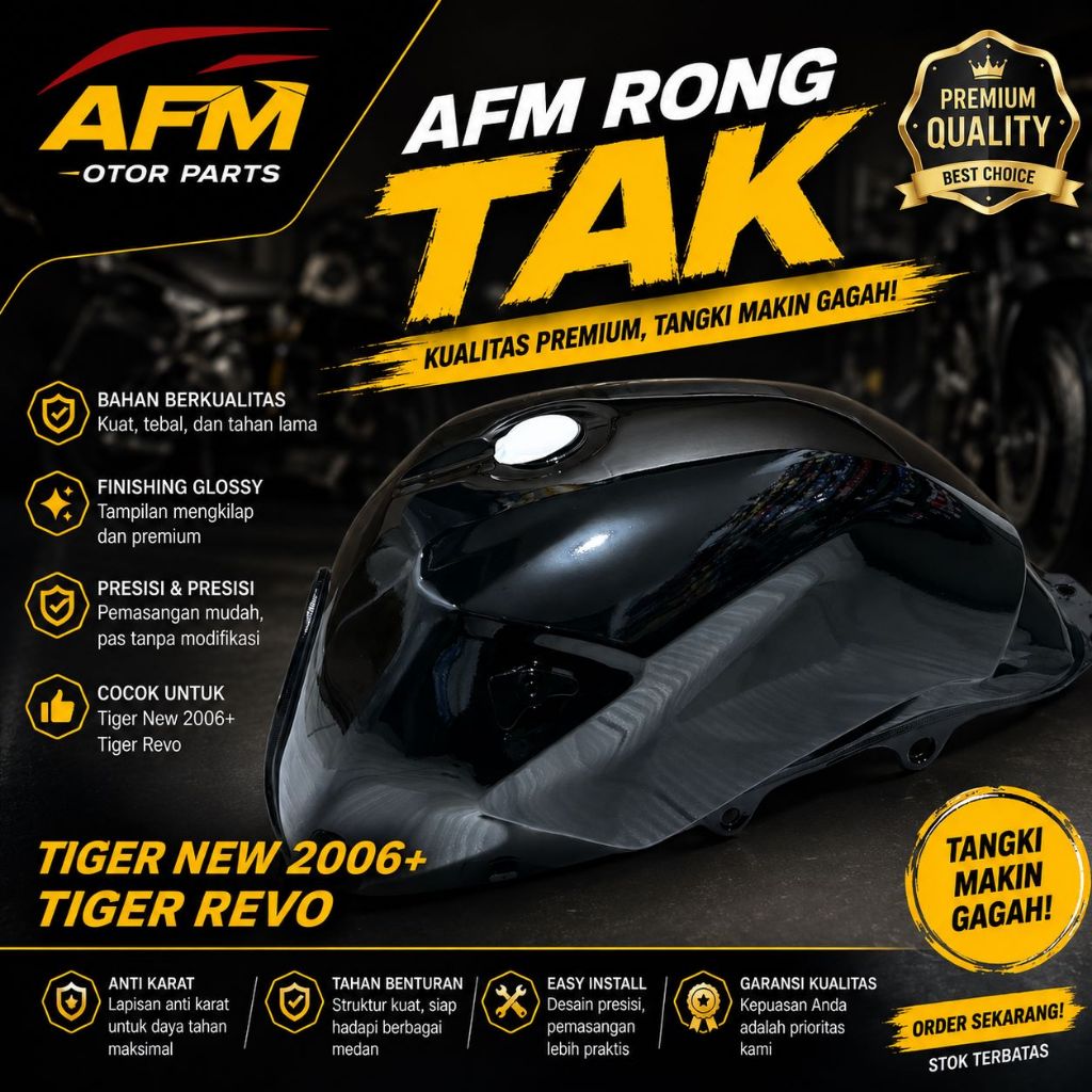 PROMO tangki bensin motor honda tiger revo tiger pece tiger tahun 2009-2010 originall import