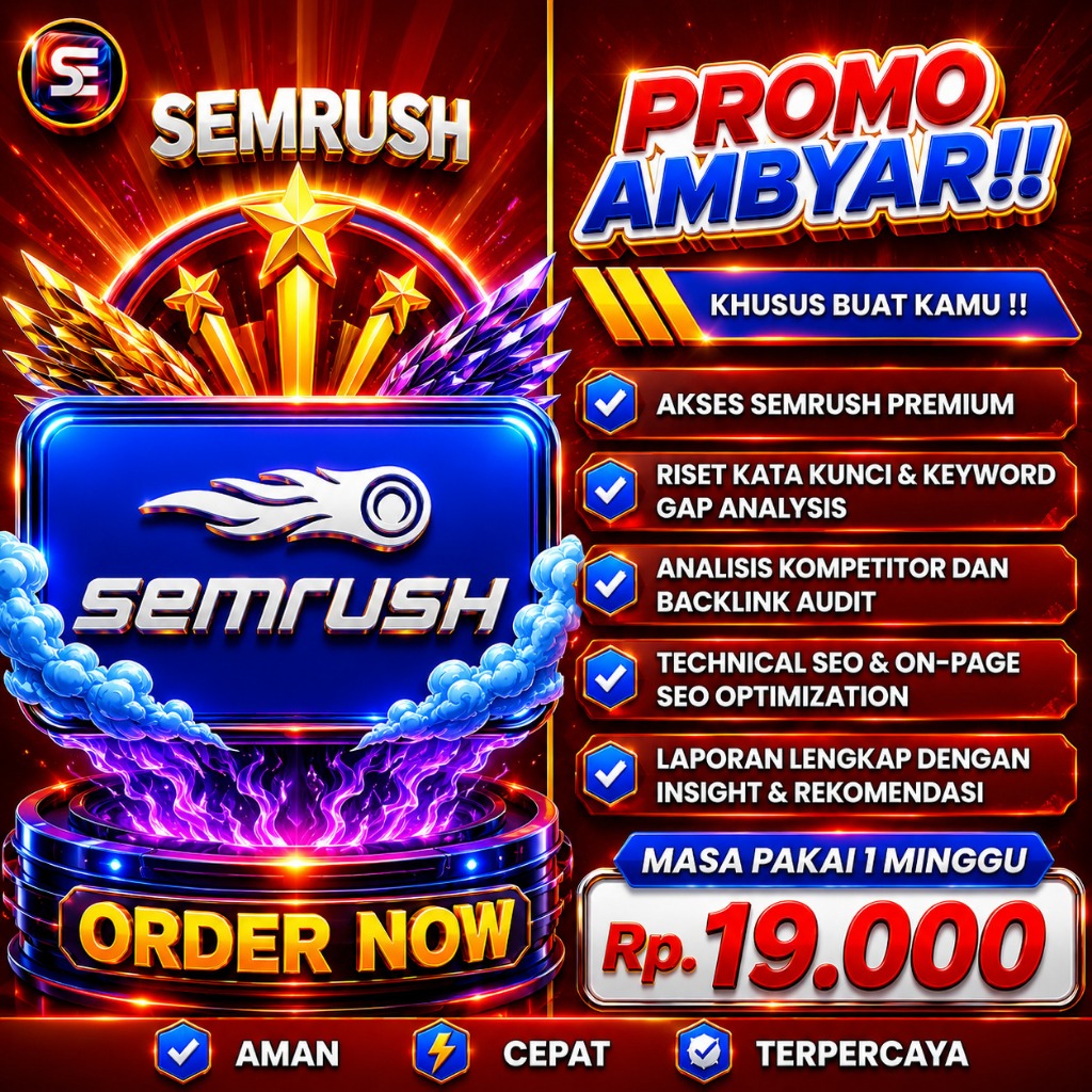 SEMRUSH GURU - PRO : TOOLS SEO, ANALISIS KOMPETITOR, DLL.