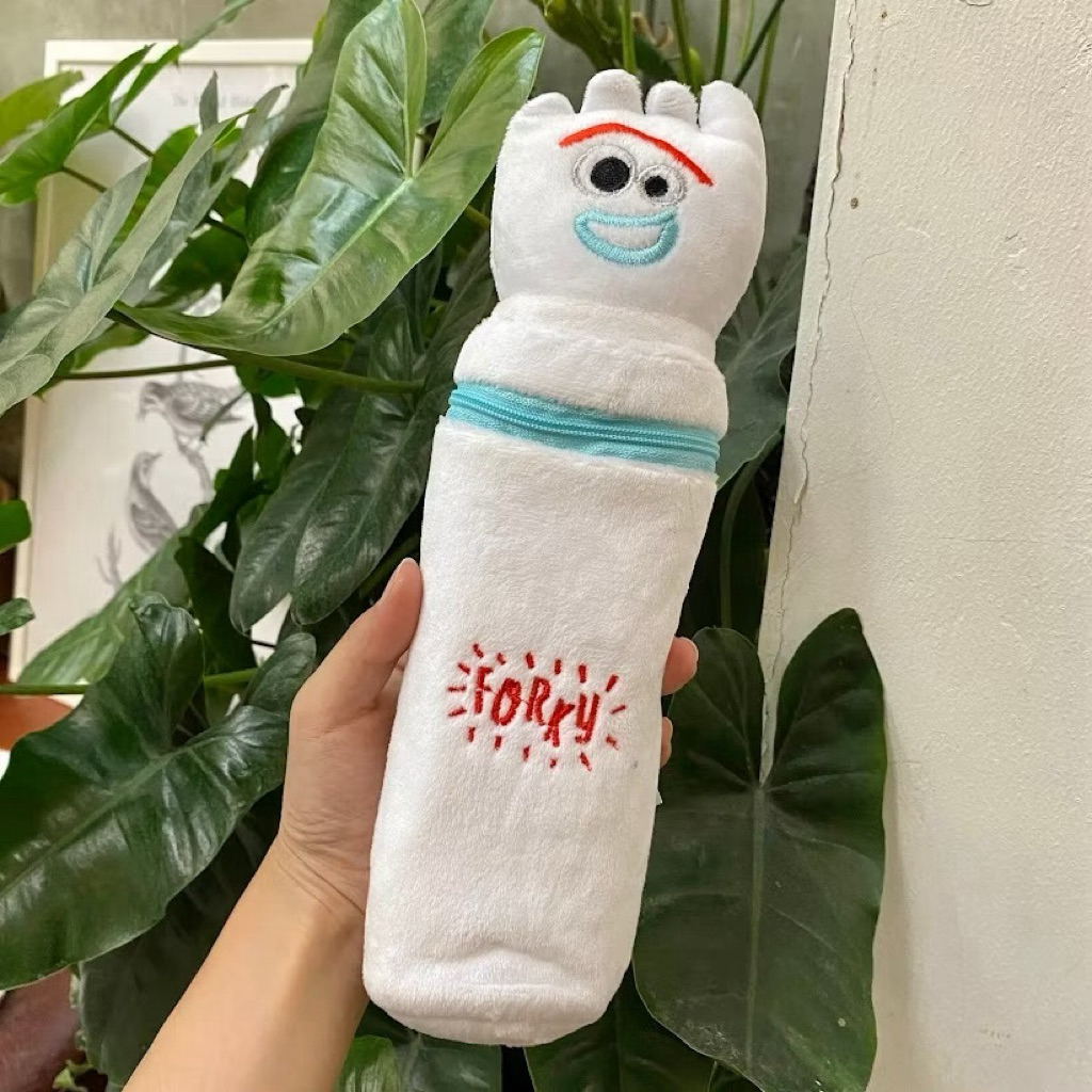 Tempat Pensil Bulu Pencil Case Daiso Korea Karakter Alien Lotso Forky Unik Lucu Gift Hadiah Kado