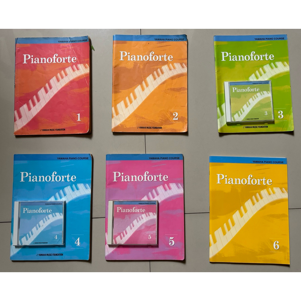 Preloved Buku Pianoforte 1 2 3 4 5 6 + kaset 3 4 5, Burgmüller Op. 100 Vol. 500, Beyer Opus 101