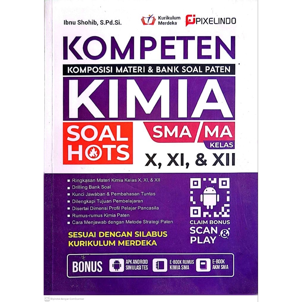 PRELOVED BUKU KOMPETEN KIMIA Kelas X, XI, XII SMA MA