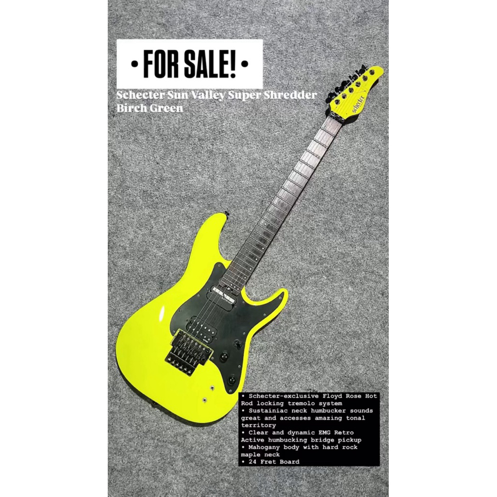 Schecter Sun Valley Super Shredder Birch Green