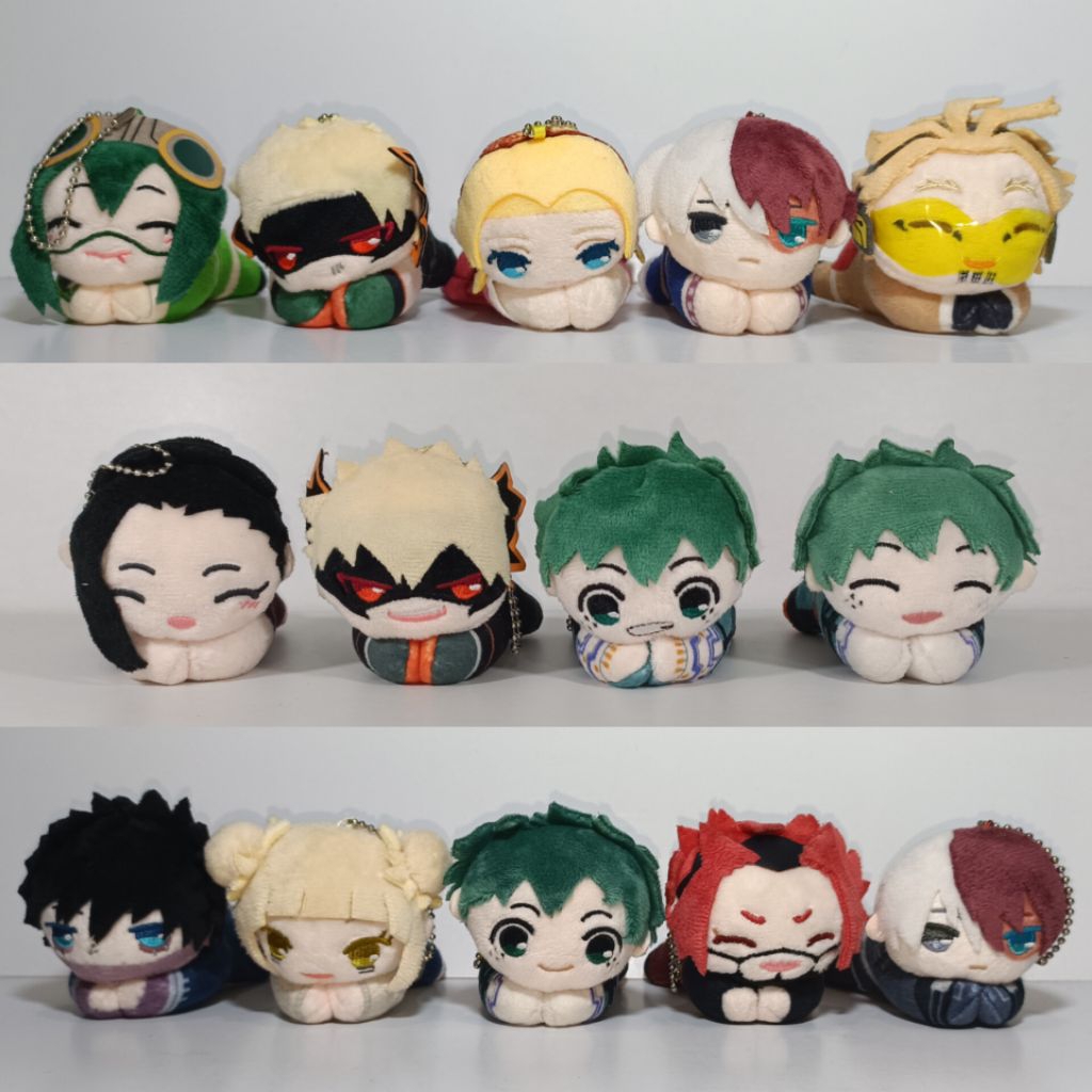 My Hero Academia HugChara Boneka Boku No Hero Academia Plush MHA Ganci Bakugo Shoto Todoroki Deku Da