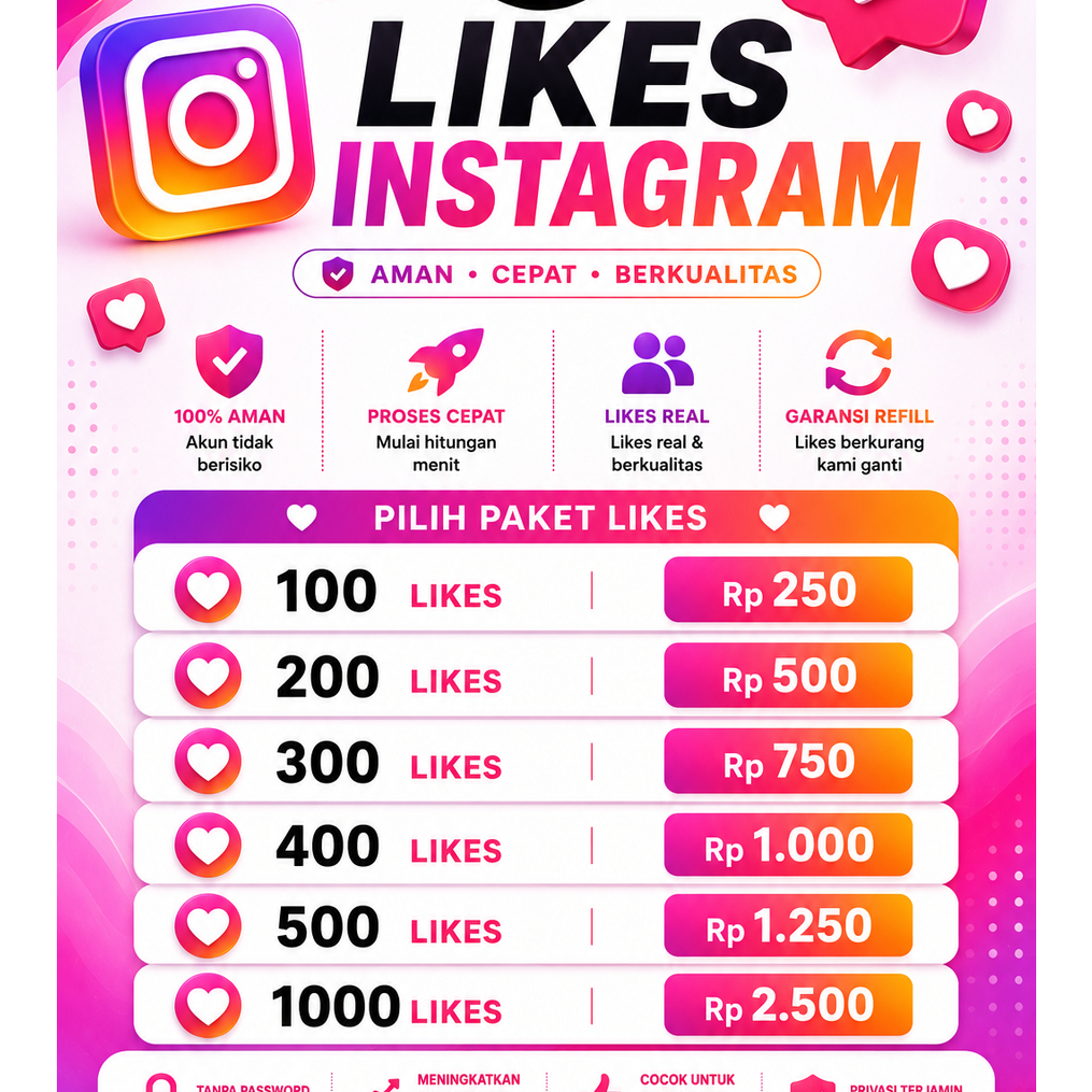 INSTAGRAM LIKE & VIEW REELS PROSES CEPAT