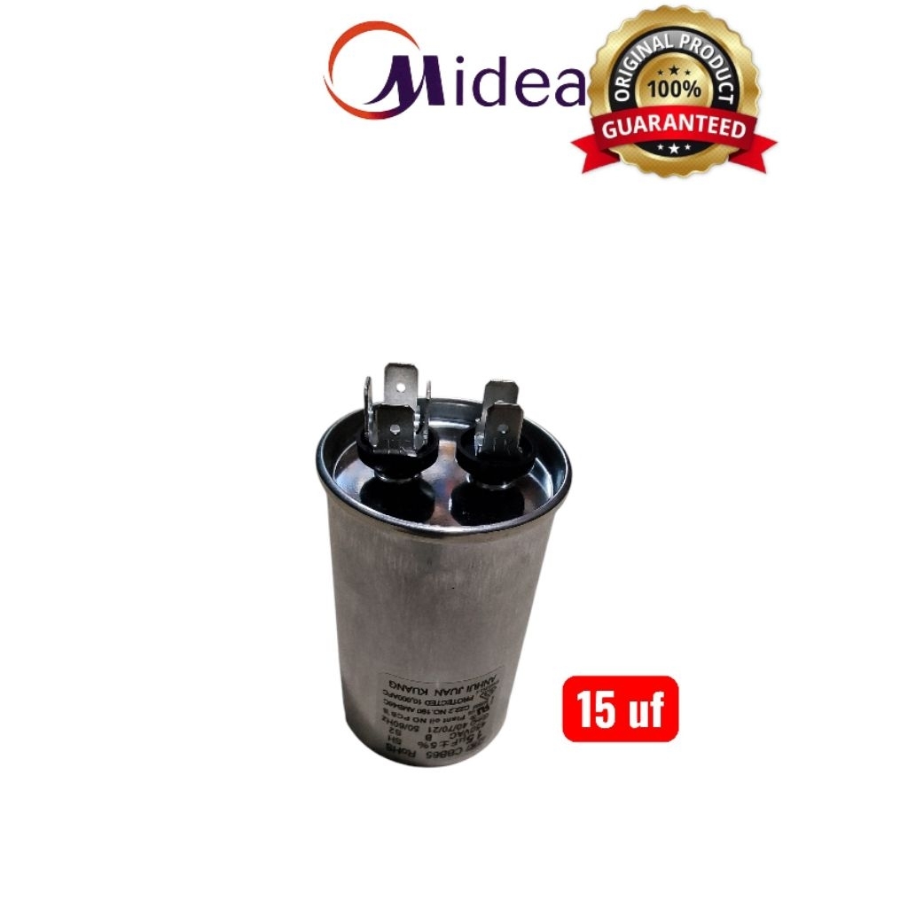 KAPASITOR AC MIDEA 15UF CBB65 ORIGINAL