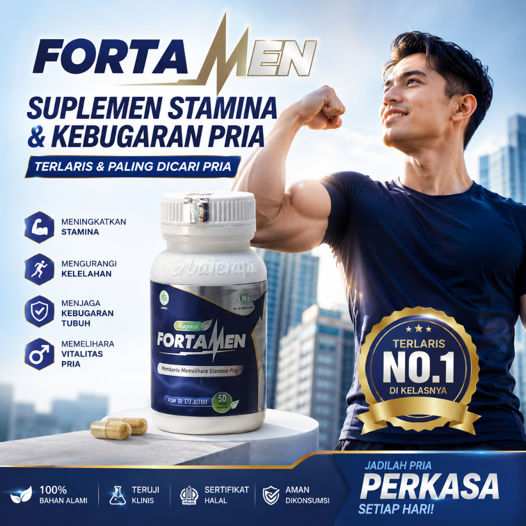 FORTAMEN Suplemen Herbal Kebugaran Pria Meningkatkan daya tahan energi pria