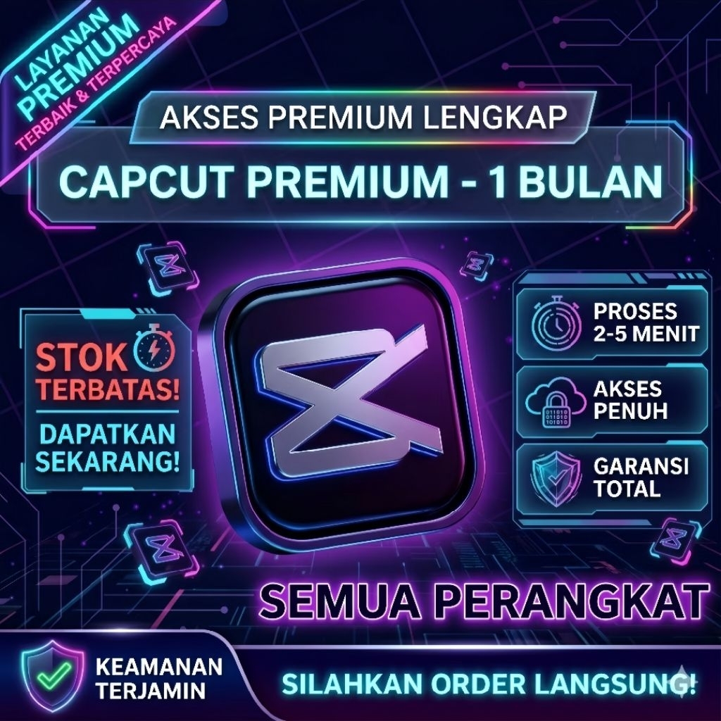 Capcut Pro 1000+ Template All Fiture Video Editing Estetik Praktis HD-4K Premium