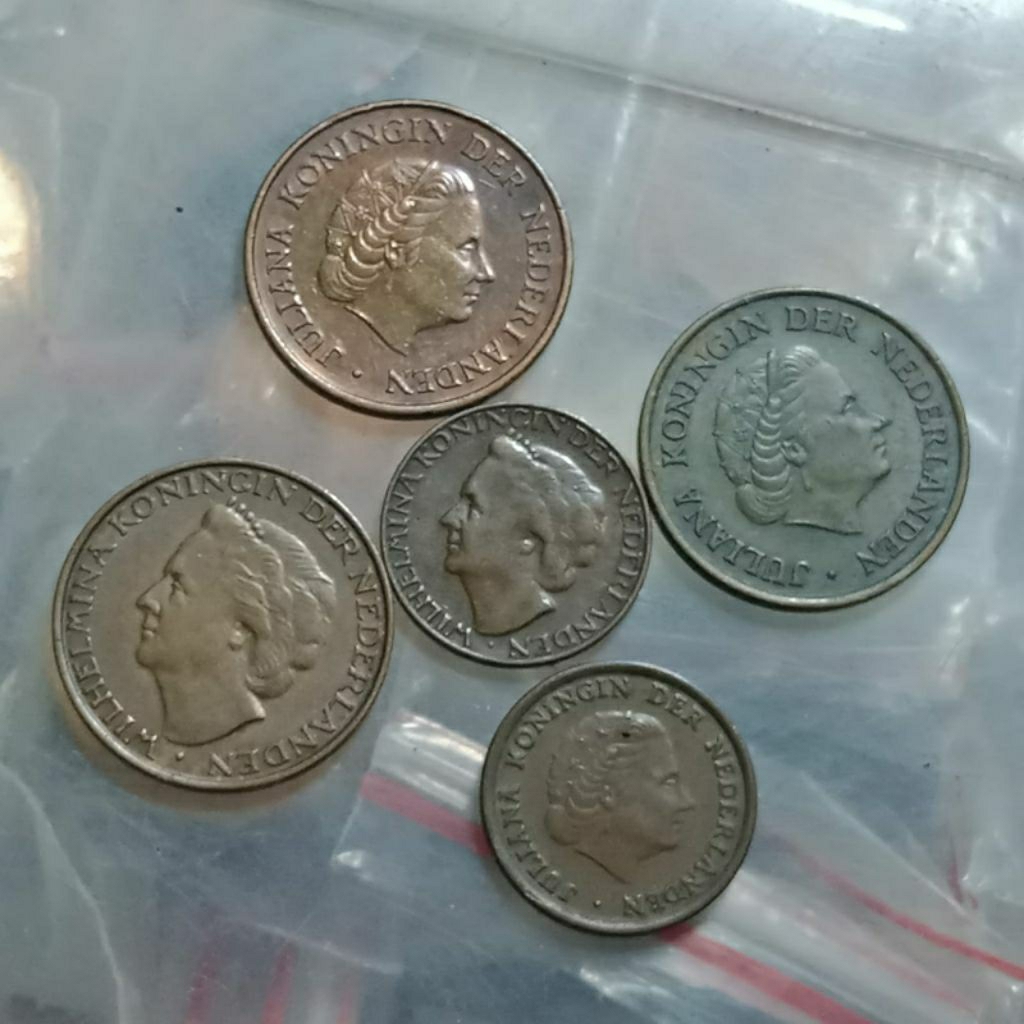 QUEEN WIHELMINA N JULIANA (1+5CENT) BELANDA KOLEKSI KUNO BANYAK DICARI KOLEKTOR Stok Terakhir